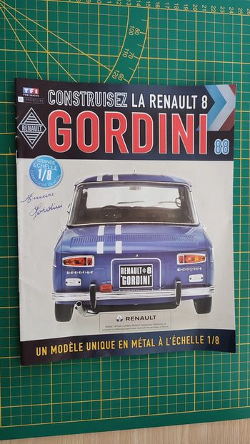 Fascicule seul sans pièce N°88 Renault R8 Gordini 1/8 1/8ème Eaglemoss collections #A67
