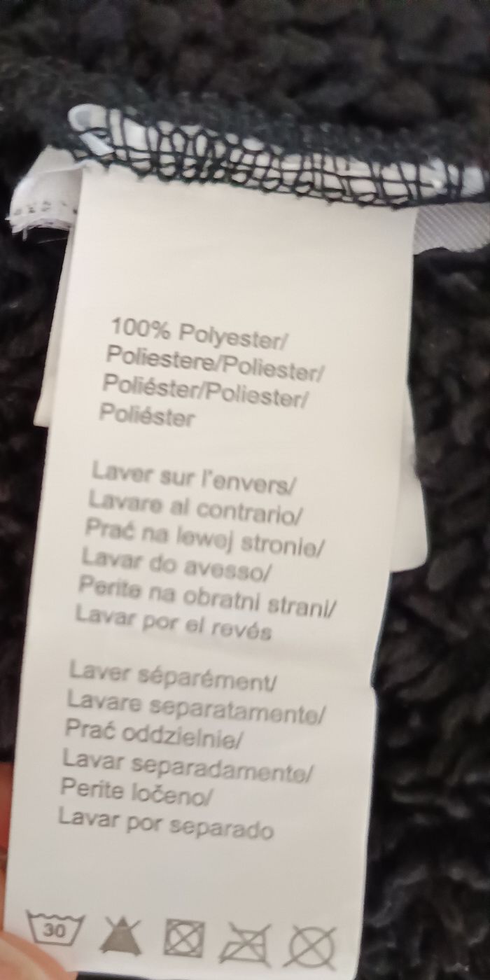 Gilet zippé polaire noir Tissaia 6 ans - photo numéro 5