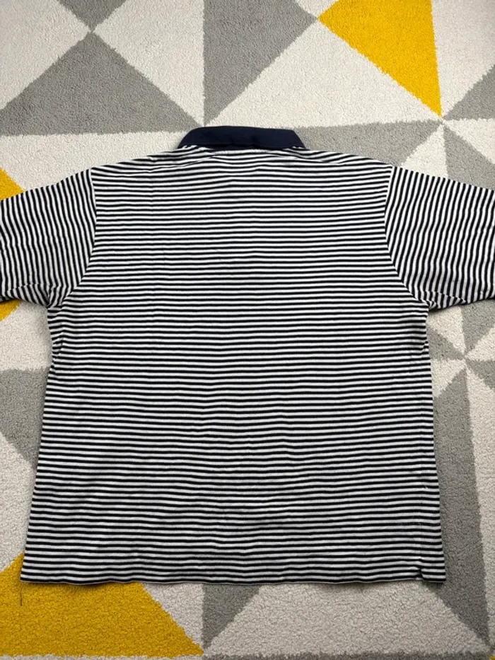 Polo à rayures Lacoste | Bleu marine et blanc | Taille XXL - photo numéro 3