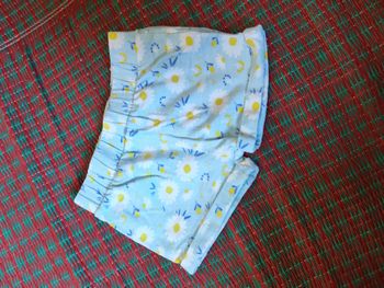 Short bleu marguerites fille 18 mois Orchestra