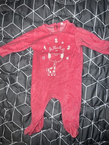 Pyjama velours bébé