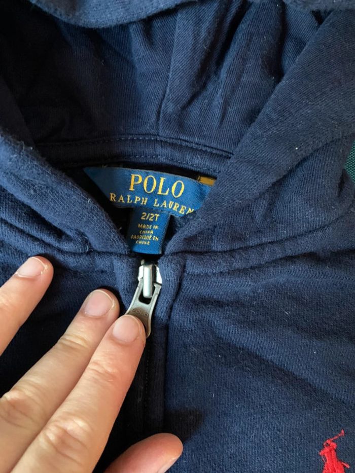 Gilet à capuche hoodie Ralph Lauren - photo numéro 2