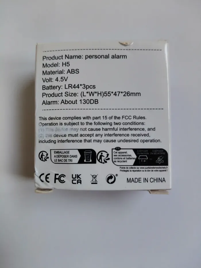 mini alarme personnelle - photo numéro 4