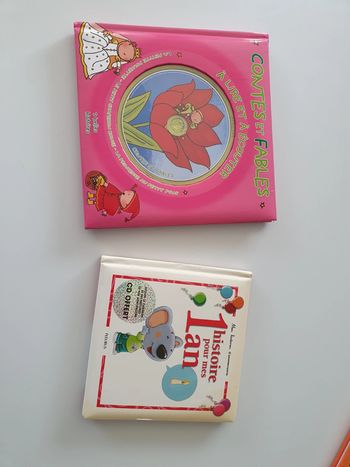 Lot de 2 livres avec CD