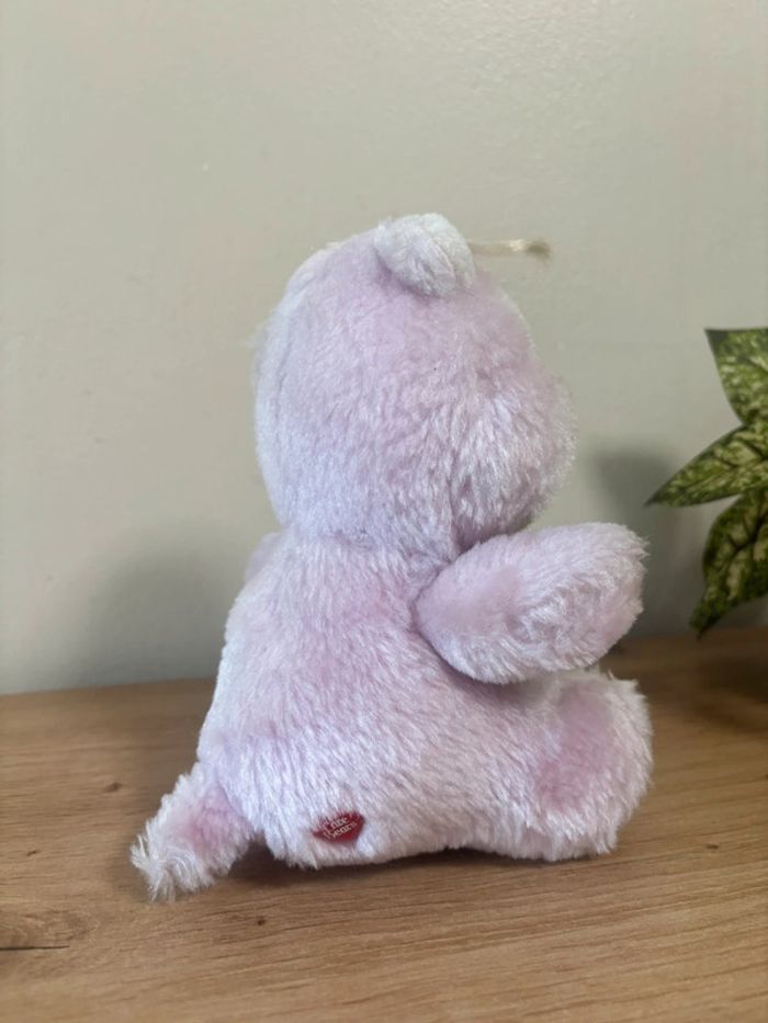 Peluche vintage bisounours mauve  groscadeau milkshake care bears 1985 - photo numéro 3