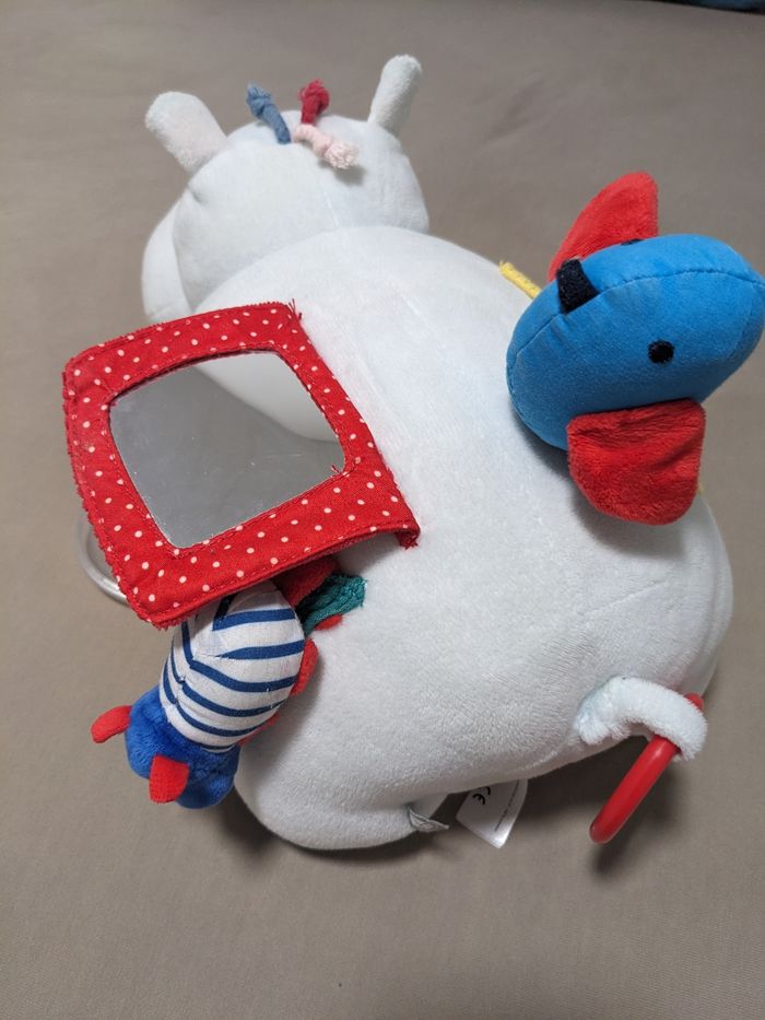 Peluche d'activité hippopotame éveil Oxybul - photo numéro 3