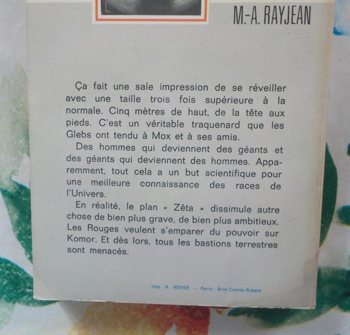 Les géants de Komor de M.A. Rayjean Ed. Fleuve Noir - photo numéro 2