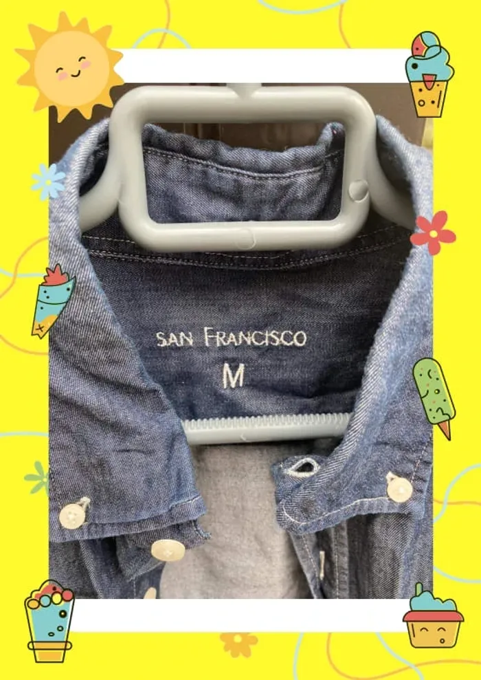 Chemise effet jean San francisco M - photo numéro 2