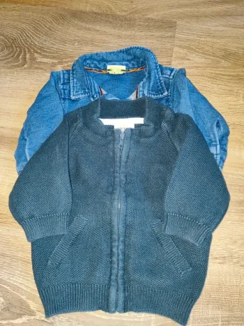 Gilet et chemise 3 mois