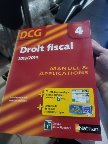 Droit fiscal épreuve 4 DCG - Manuel et application