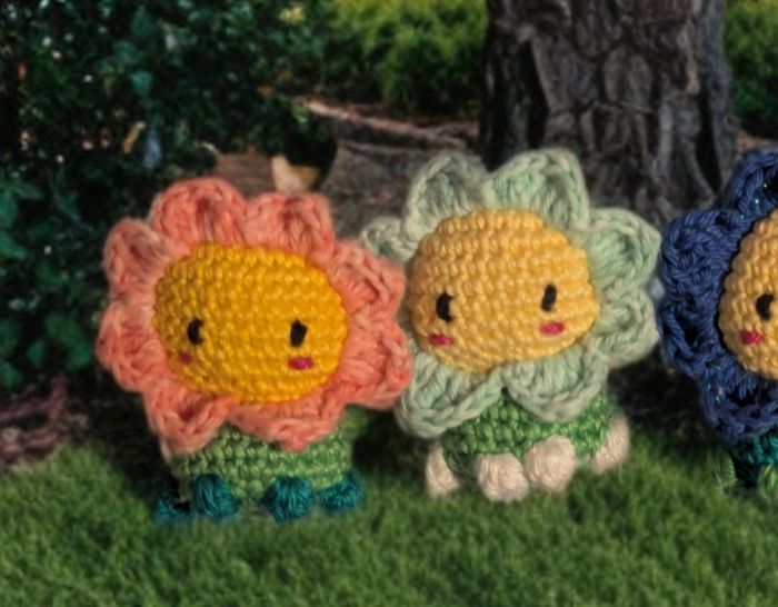 Porte clef petite fleur - photo numéro 3