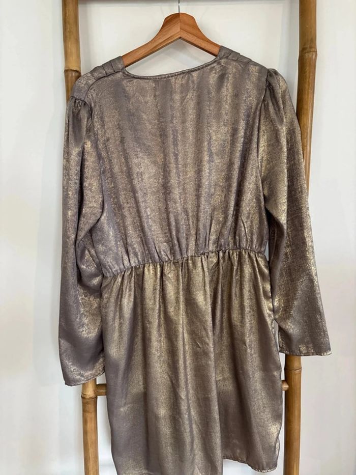 Robe argentée dorée - Cherry Paris Taille 2 Taille M - photo numéro 9