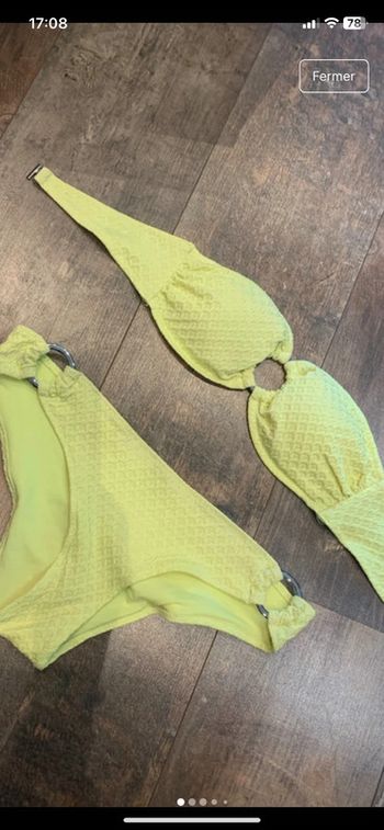 Maillot de bain jaune anis