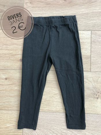 Legging Divers noir en 3ans