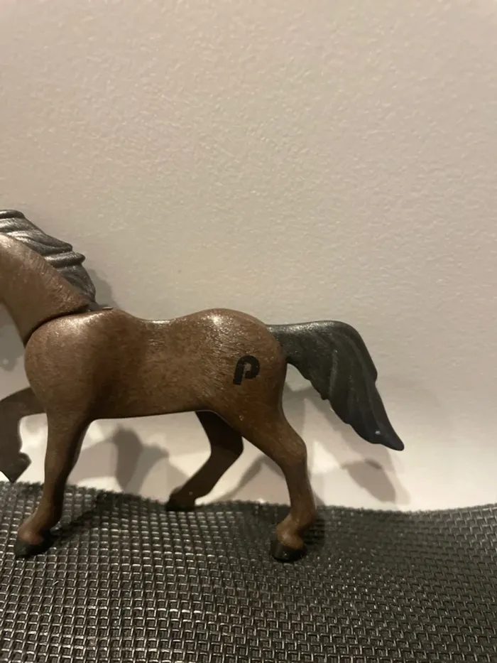 Playmobil figurine cheval mustang marron western écurie centre équestre équitation - photo numéro 3