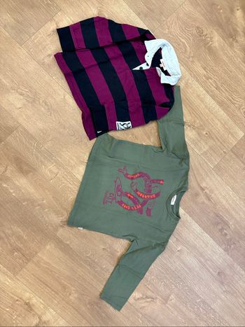 Lot 2 tee-shirts manches longues garçon 4 ans