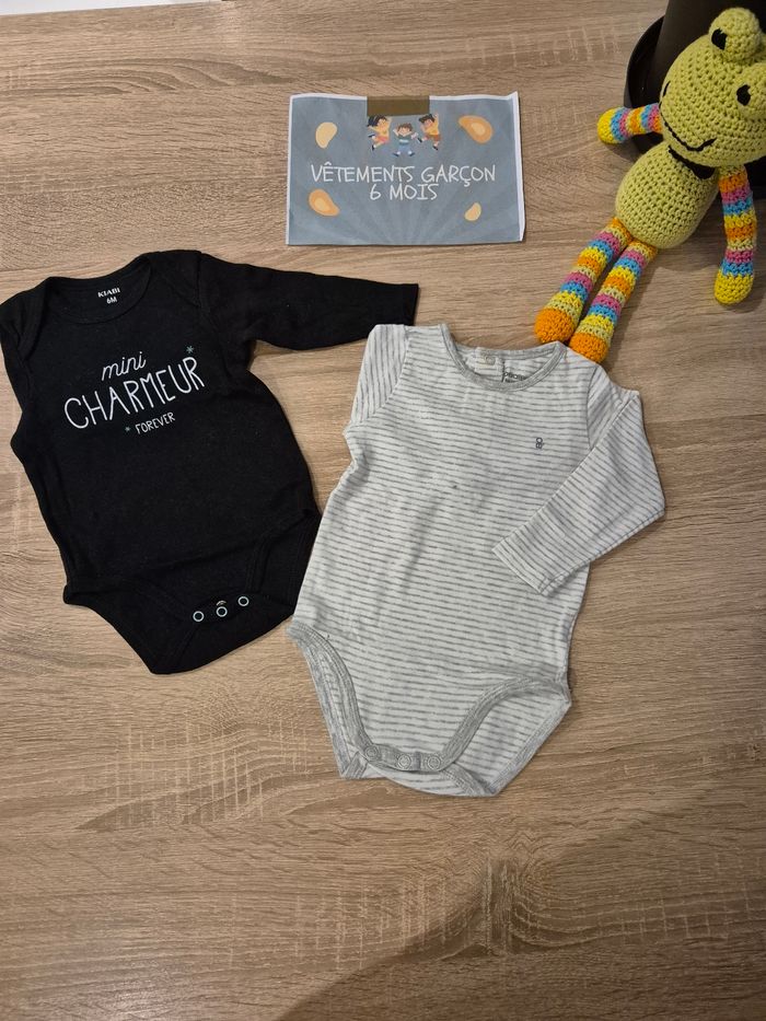 Lot 2 body manches longues OBAIBI & KIABI