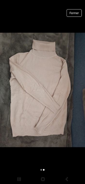 Pull col roulé