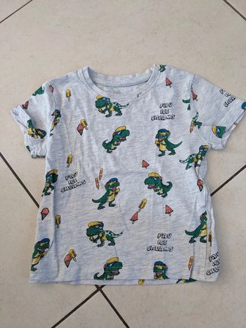 T-shirt garçon 18-24 mois dinosaure