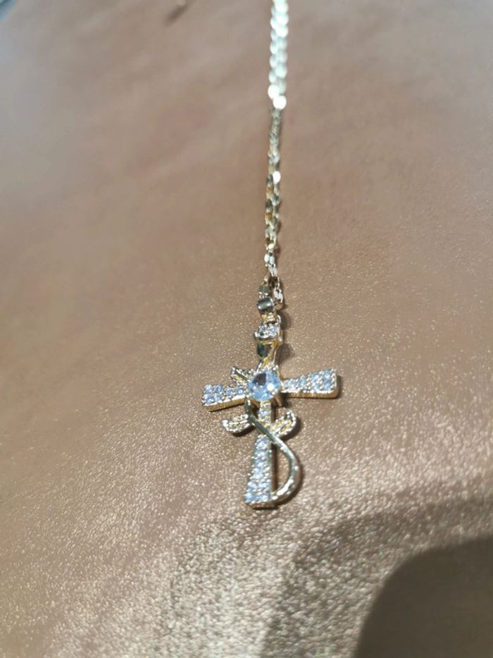 Collier et pendentif spirituel croix chrétienne - photo numéro 2