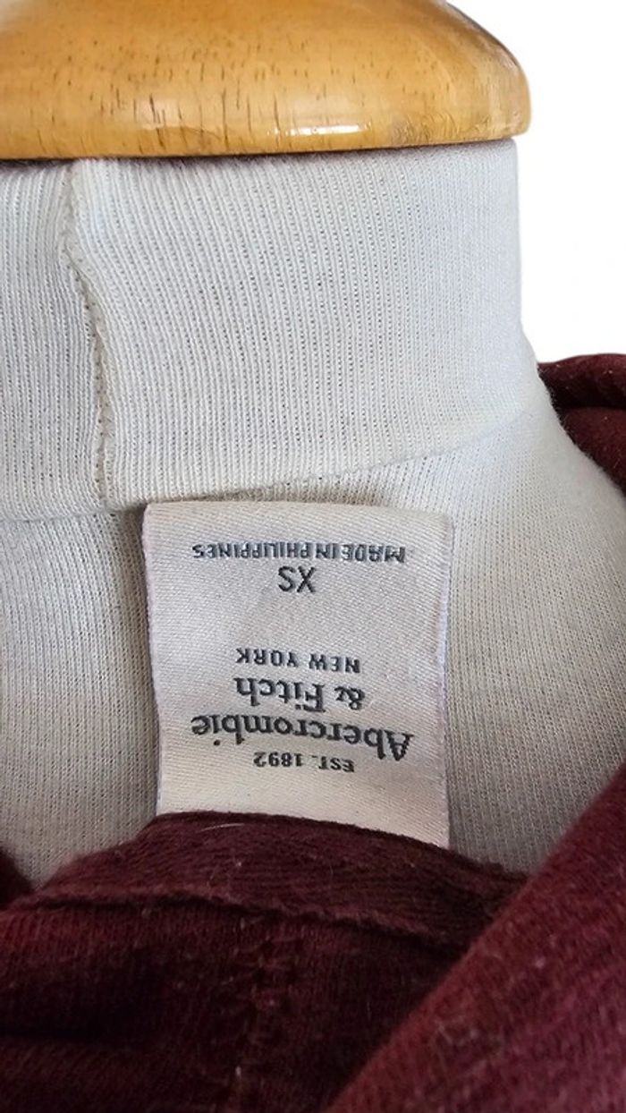 Sweat & sweat à capuche Abercrombie & Fitch – XS – Bordeaux – État : Excellent - photo numéro 4