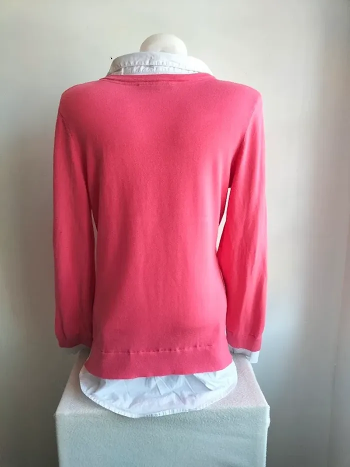 Pull Femmes Col Chemise 100% Coton - Tommy Hilfiger - Taille M - photo numéro 5