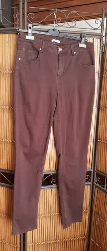 Pantalon femme marron "Gémo" taille 40