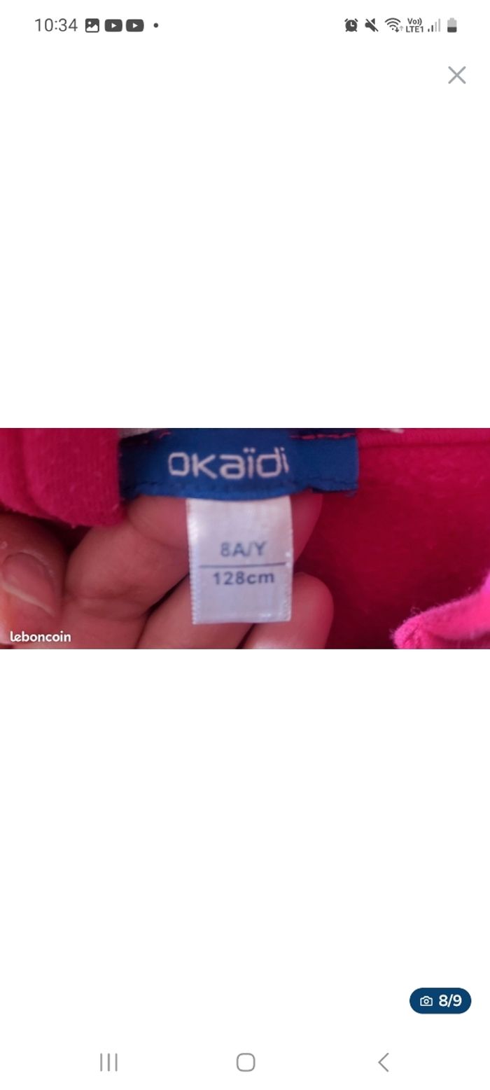 Lot se 4 sweats à capuche taille 8 ans - photo numéro 8
