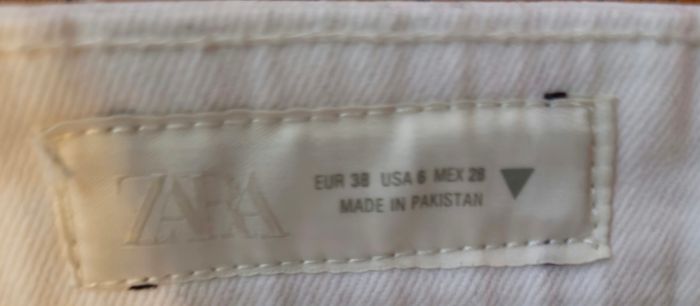 Jean blanc taille haute Zara - photo numéro 5