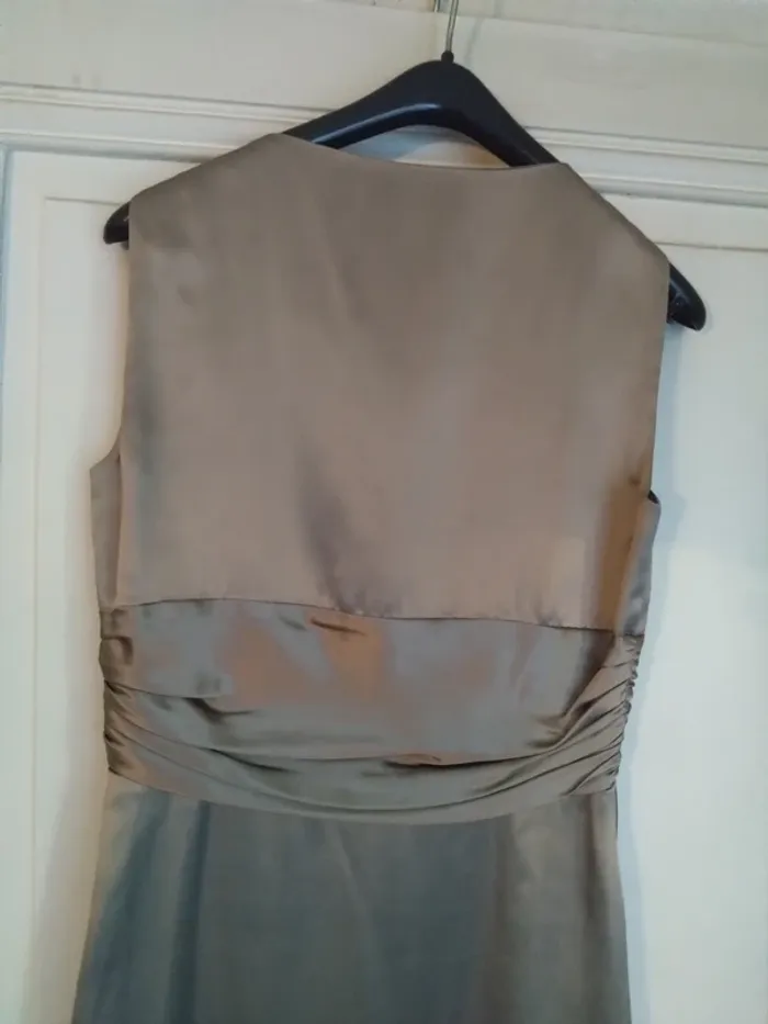 robe de soirée satinée Alain Manoukian t 36 100 % soie - photo numéro 15