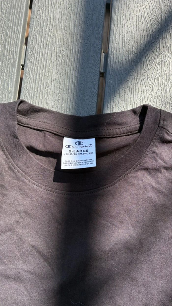 T shirt manches courtes noir Champion fille taille 13-14 ans - photo numéro 2