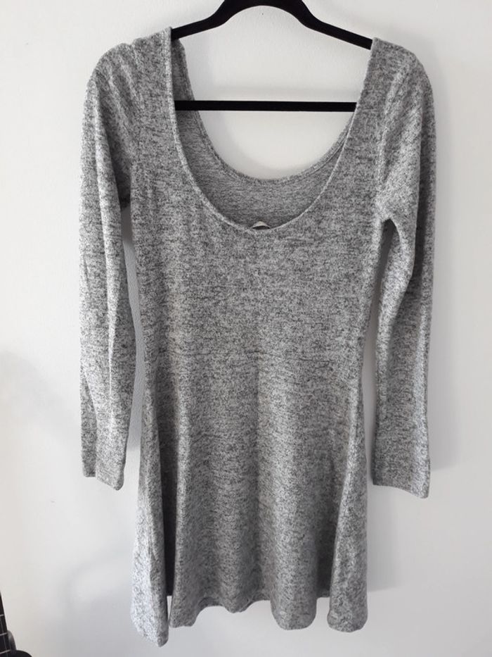 Robe grise d'hiver  douce. - photo numéro 3