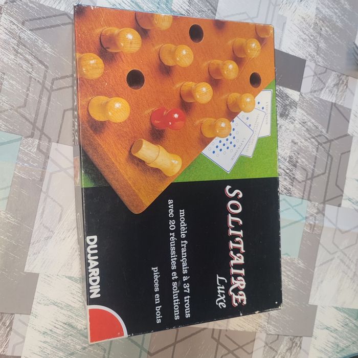 Solitaire luxe Dujardin complet dans boîte d'origine vintage