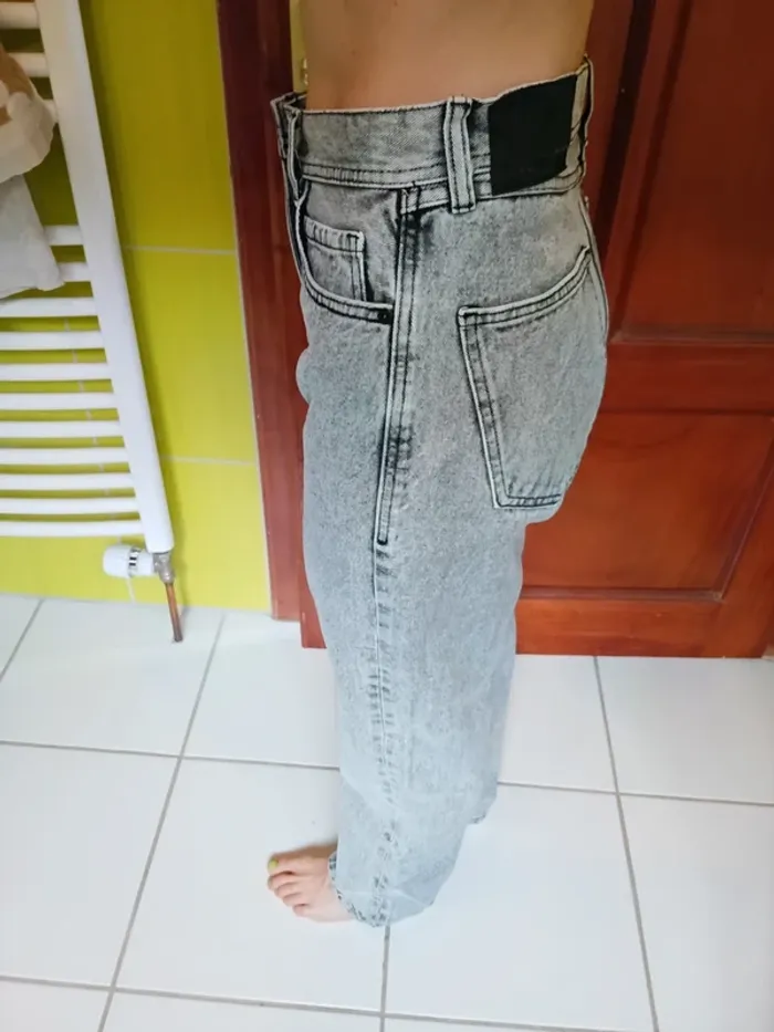 Jeans femme gris Baggy FSBN - photo numéro 8
