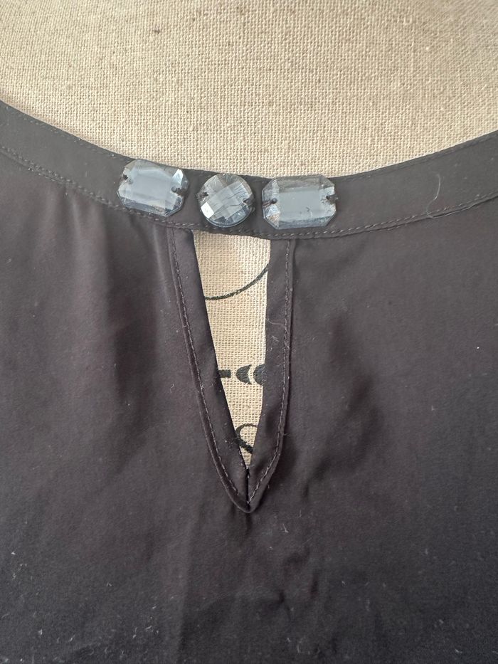 Blouse noire T.42 Camaïeu - photo numéro 2