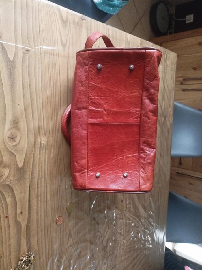 Sac forme bowling cuir - photo numéro 7