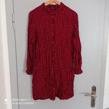 Robe rouge à carreaux t44