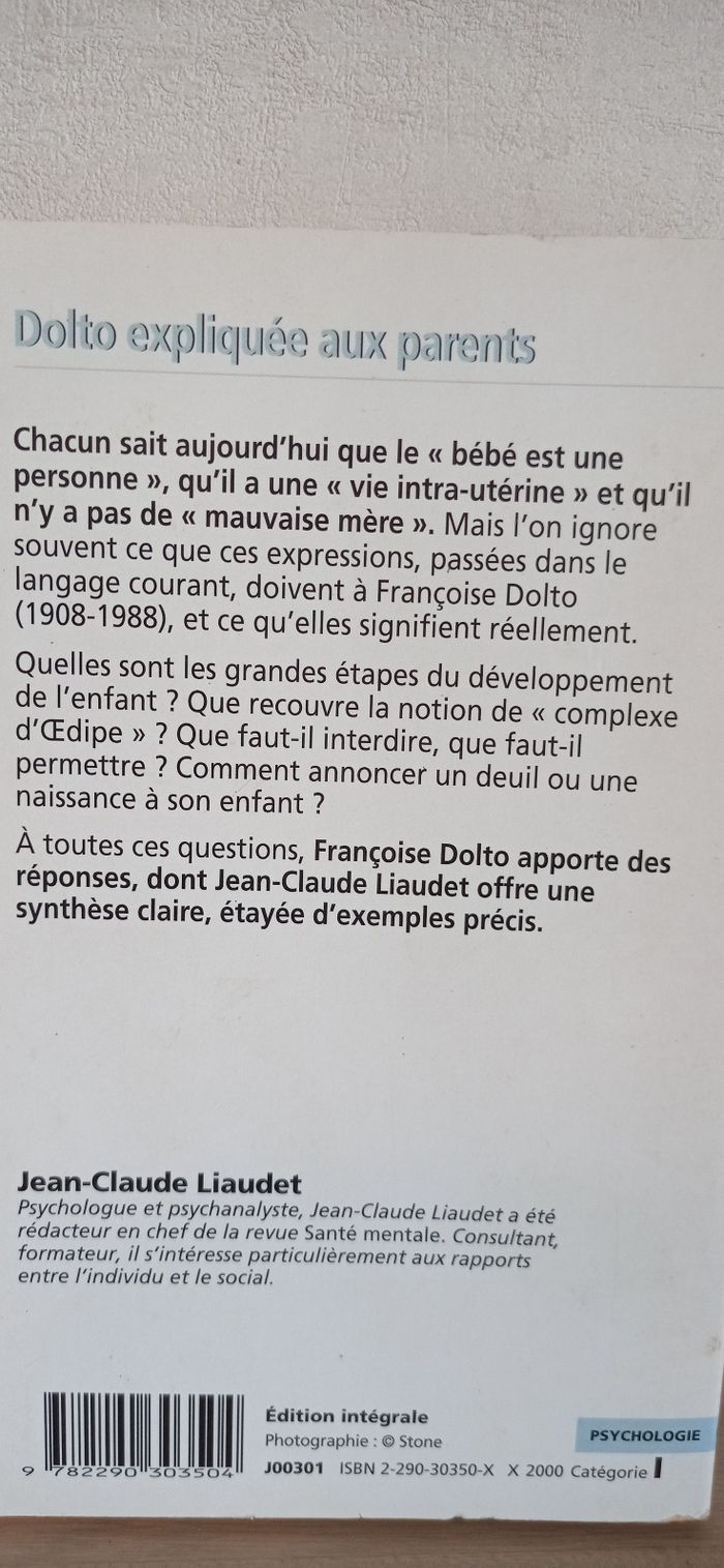 Livre sur l'éducation : Dolto expliquée aux parents - photo numéro 5