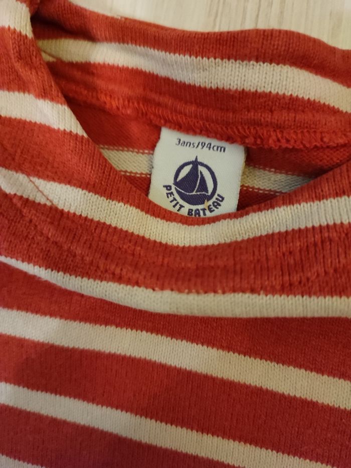 Pull marinière Petit Bateau 3 ans - photo numéro 3