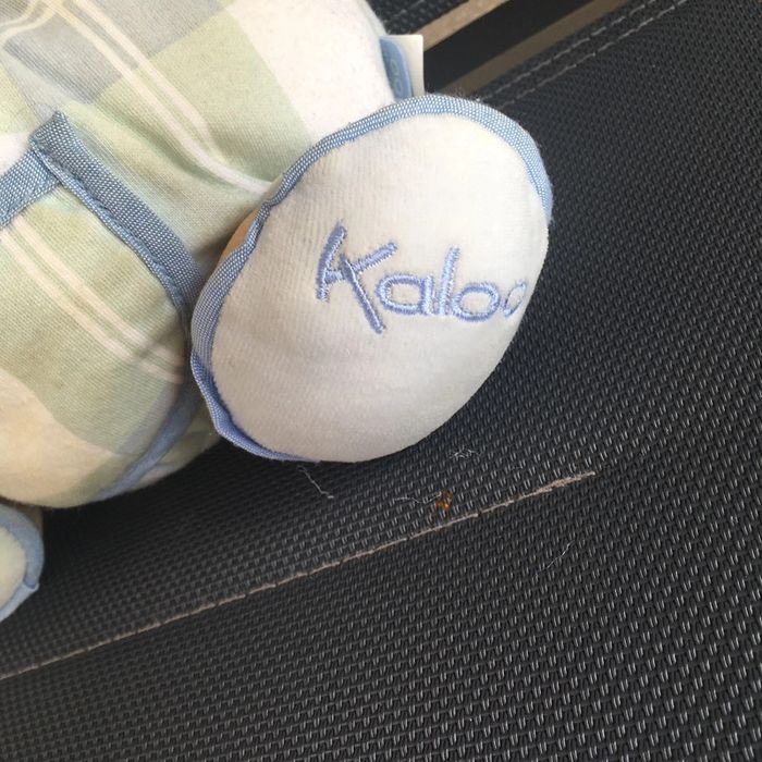 Kaloo doudou peluche ours bleu dragée enfant bébé - photo numéro 2