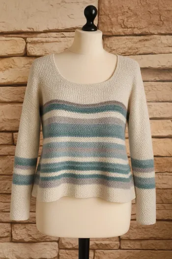 🌸Pull laine tons bleu Taille 40/42🌸