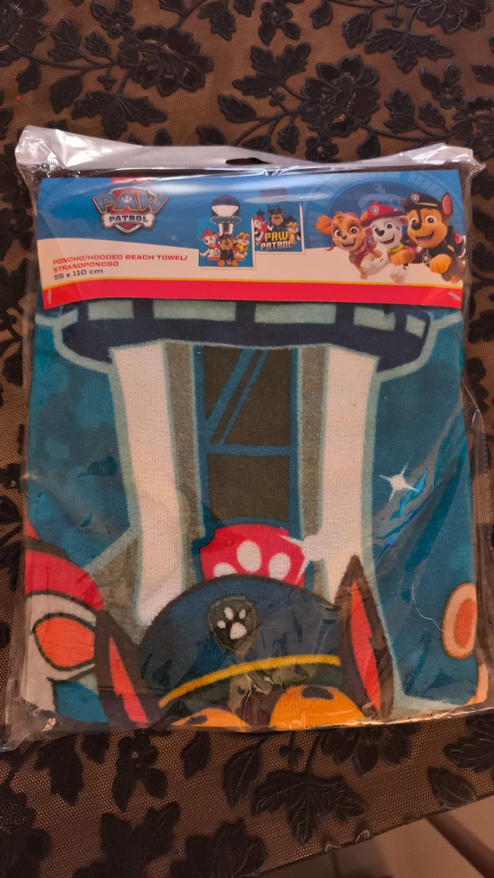 Poncho de bain Paw Patrol à capuche en coton - photo numéro 3