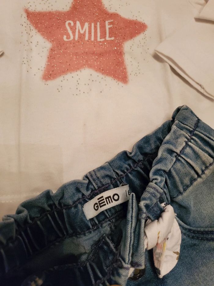 Ensemble short et t-shirt taille 6 mois - photo numéro 2