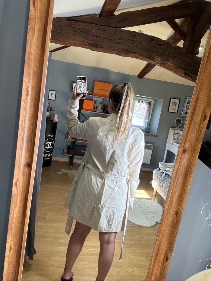 Trench beige Only avec ceinture – Taille M - photo numéro 7