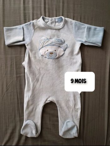 Pyjama ours bleu