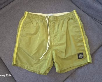Short de bain Stone Island Lime Nylon Metal