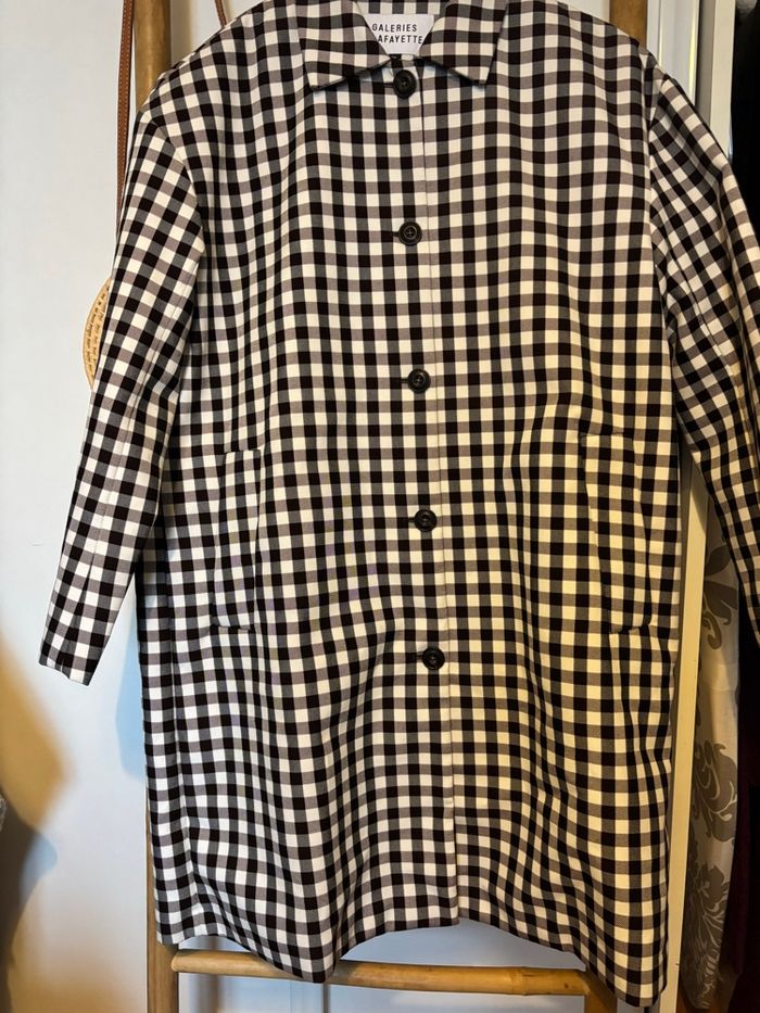 Manteau à carreaux Galeries Lafayette - photo numéro 4