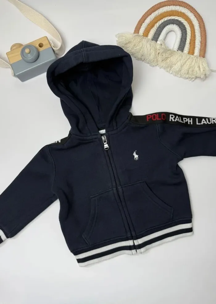 Ensemble Ralph Lauren bébé garçon 6 mois marine super état - photo numéro 2