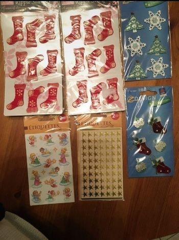 Lot de 6 planches de stickers neuves