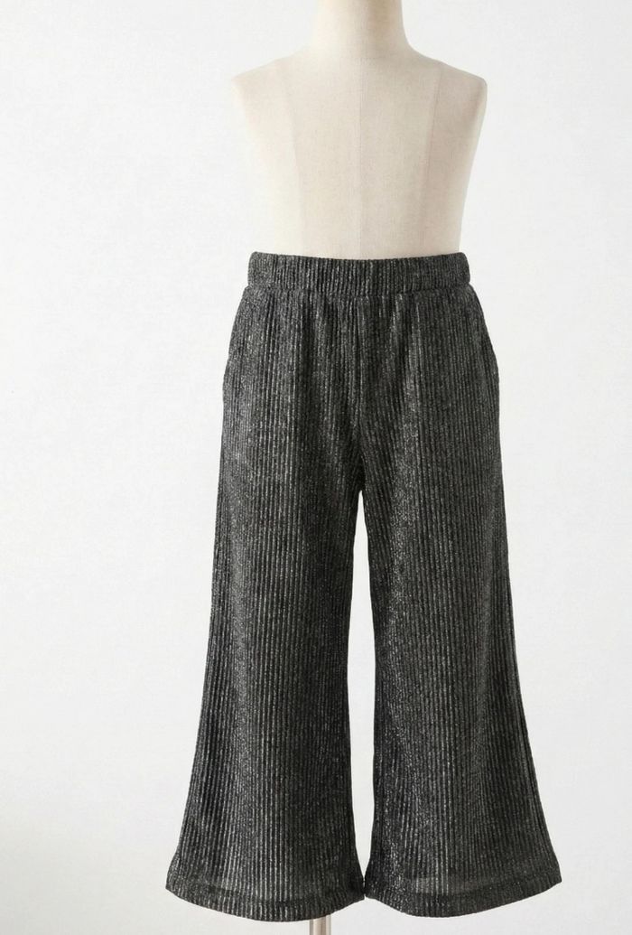 Pantalon large plissé pailleté Okaïdi - 5 ans (110cm)